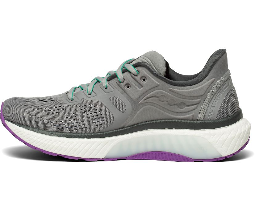 Women's Saucony Hurricane 23 Running Shoes Grey | Singapore 155NWYB